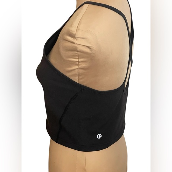 Lululemon Athletica Black Y Tank Top Size 6 - Picture 3 of 4
